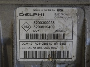 Блок управления двигателем Renault Megane 2 (2002-2008) 8200399038, 8200619409