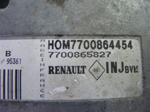 Блок управления двигателем Renault Megane 1 (1996-2002) 7700864454, 7700865827